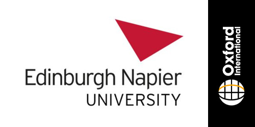 oxford international edinburgh napier university logo