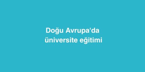 Doğu Avrupa'da Üniversite Eğitimi 342 Dogu Avrupada Universite Egitimi
