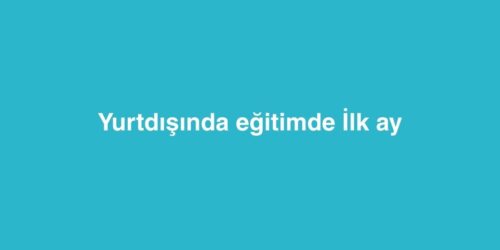 Yurtdışında Eğitimde İlk Ay 338 Yurtdisinda Egitimde Ilk Ay