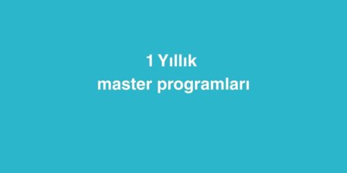 1 Yıllık Master Programları 216 1 Yillik Master Programlari