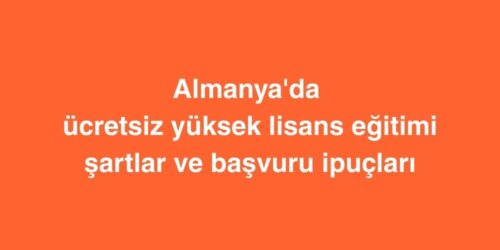 Almanya'da Ücretsiz Yüksek Lisans Eğitimi: Şartlar ve Başvuru İpuçları 233 Almanyada Ucretsiz Yuksek Lisans Egitimi Sartlar ve Basvuru Ipuclari