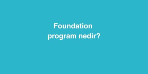 Foundation Program Nedir 1