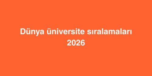2026 Dunya Universite Siralamalari