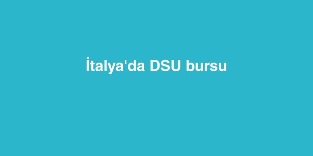 Italyada DSU Bursu