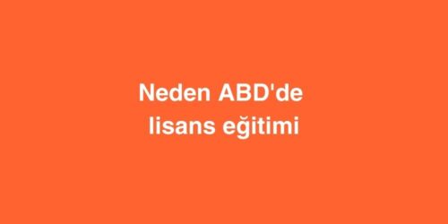 Neden ABDde Lisans Egitimi