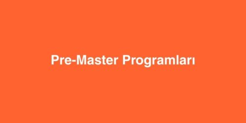 Pre Master Programlari Yurtdisinda Yuksek Lisans Oncesi Egitim