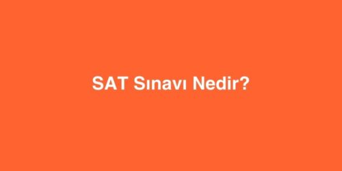 SAT Sinavi Nedir