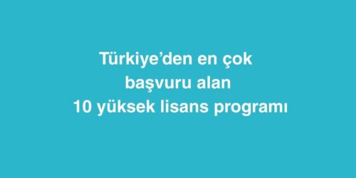Turkiyeden En Cok Basvuru Alan 10 Yuksek Lisans Programi