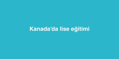 Kanadada lise egitimi