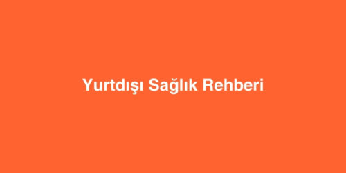 Yurtdisi Saglik Rehberi